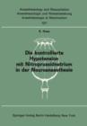Image for Die kontrollierte Hypotension mit Nitroprussidnatrium in der Neuroanaesthesie