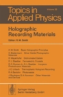 Image for Holographic Recording Materials