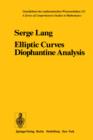 Image for Elliptic Curves : Diophantine Analysis