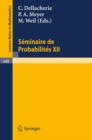 Image for Seminaire de Probabilites XII