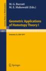 Image for Geometric Applications of Homotopy Theory I