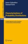 Image for Characterizations of Probability Distributions.