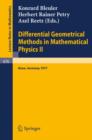 Image for Differential Geometrical Methods in Mathematical Physics II