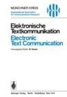 Image for Elektronische Textkommunikation / Electronic Text Communication