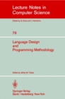 Image for Language Design and Programming Methodology : Proceedings of a Symposium, Held in Sidney, Australia, September 10-11, 1979