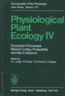 Image for Physiological Plant Ecology Iv : Ecosystem Processes: Mineral Cycling, Productivity and Man&#39;s Influence