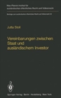 Image for Vereinbarungen Zwischen Staat Und Auslandischem Investor / Agreements Between States and Foreign Investors