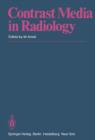 Image for Contrast Media in Radiology