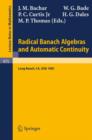 Image for Radical Banach Algebras and Automatic Continuity : Proceedings of a Conference Held at California State University Long Beach, July 17-31, 1981