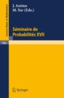 Image for Seminaire de Probabilites XVII 1981/82