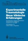 Image for Experimentelle Traumatologie Neue klinische Erfahrungen