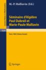 Image for Seminaire d&#39;Algebre Paul Dubreil et Marie-Paule Malliavin