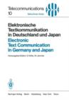 Image for Elektronische Textkommunikation in Deutschland und Japan / Electronic Text Communication in Germany and Japan