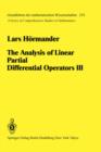 Image for Analysis of Linear Partial Differential Operators