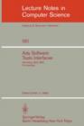 Image for Ada Software Tools Interfaces : Workshop, Bath, July 13-15, 1983. Proceedings