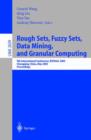 Image for Rough Sets, Fuzzy Sets, Data Mining, and Granular Computing