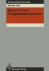 Image for Semantik von Programmiersprachen