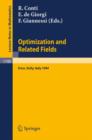 Image for Optimization and Related Fields