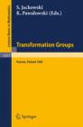 Image for Transformation Groups Poznan 1985