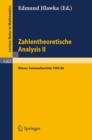 Image for Zahlentheoretische Analysis II : Wiener Seminarberichte 1984-86