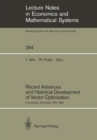 Image for Recent Advances and Historical Development of Vector Optimization