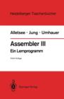 Image for Assembler III : Ein Lernprogramm