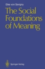 Image for The Social Foundations of Meaning