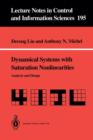 Image for Dynamical Systems with Saturation Nonlinearities : Analysis and Design