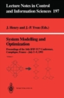 Image for System Modelling and Optimization