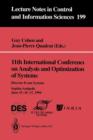 Image for 11th International Conference on Analysis and Optimization of Systems: Discrete Event Systems