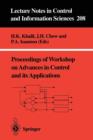 Image for Proceedings of Workshop on Advances in Control and its Applications