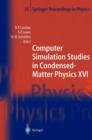 Image for Computer simulation studies in condensed-matter physics XVI  : proceedings of the Sixteenth Workshop, Athens, GA, USA : v. 16