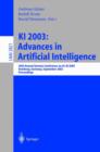 Image for KI 2003: Advances in Artificial Intelligence : 26th Annual German Conference on AI, KI 2003, Hamburg, Germany, September 15-18, 2003, Proceedings