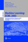Image for Machine Learning: ECML 2003