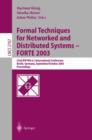 Image for Formal Techniques for Networked and Distributed Systems - FORTE 2003