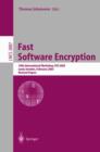Image for Fast Software Encryption