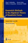 Image for Geometric Methods in the Algebraic Theory of Quadratic Forms : Summer School, Lens, 2000