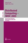 Image for Distributed Computing - IWDC 2003