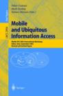 Image for Mobile and ubiquitous information access  : Mobile HCI 2003 International Workshop, Udine, Italy, September 8, 2003