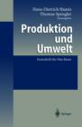 Image for Produktion und Umwelt : Festschrift fur Otto Rentz