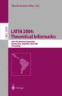Image for LATIN 2004: Theoretical Informatics