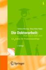Image for Die Doktorarbeit - Vom Start Zum Ziel