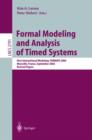 Image for Formal Modeling and Analysis of Timed Systems : First International Workshop, FORMATS 2003, Marseille, France, September 6-7, 2003, Revised Papers