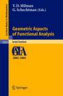 Image for Geometric Aspects of Functional Analysis : Israel Seminar 2002-2003