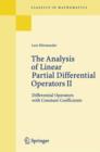 Image for The analysis of linear partial differential operators 2Vol. 2: Differntial operators with constant coefficients