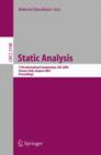 Image for Static Analysis : 11th International Symposium, SAS 2004, Verona, Italy, August 26-28, 2004, Proceedings