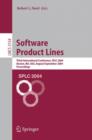 Image for Software Product Lines : Third International Conference, SPLC 2004, Boston, MA, USA, August 30-September 2, 2004, Proceedings