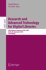 Image for Research and Advanced Technology for Digital Libraries : 8th European Conference, ECDL 2004, Bath, UK, September 12-17, 2004, Proceedings