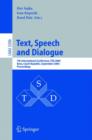 Image for Text, Speech and Dialogue : 7th International Conference, TSD 2004, Brno, Czech Republic, September 8-11, 2004, Proceedings