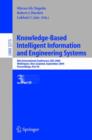 Image for Knowledge-Based Intelligent Information and Engineering Systems